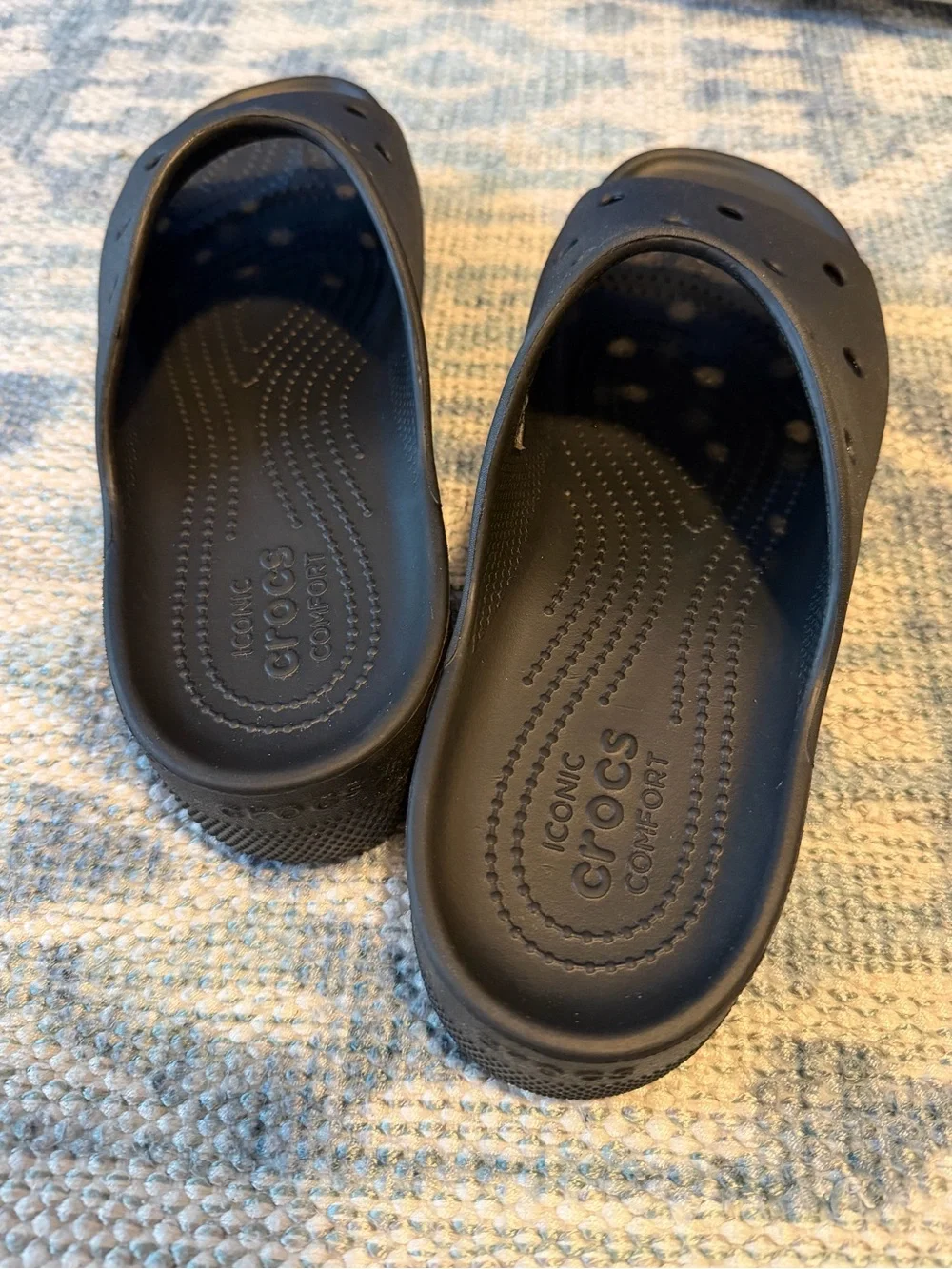 Crocs Iconic Comfort Platform Slide - Black